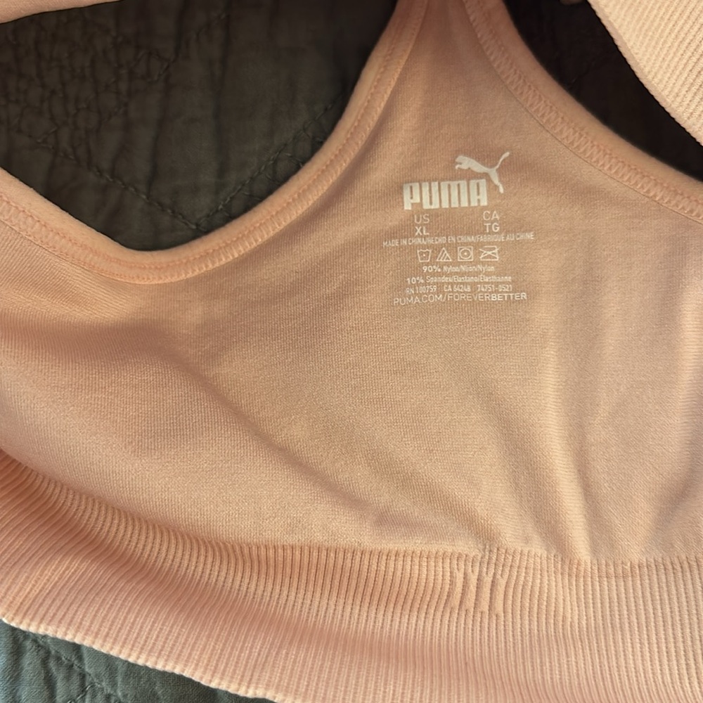 Puma Women's Pink Sports Bra - Picture 3 of 3